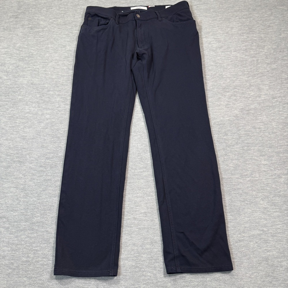 Brax Pants Mens 36x32 Navy Chuck Modern Minimalist‎ Slim Casual Fits 34x30